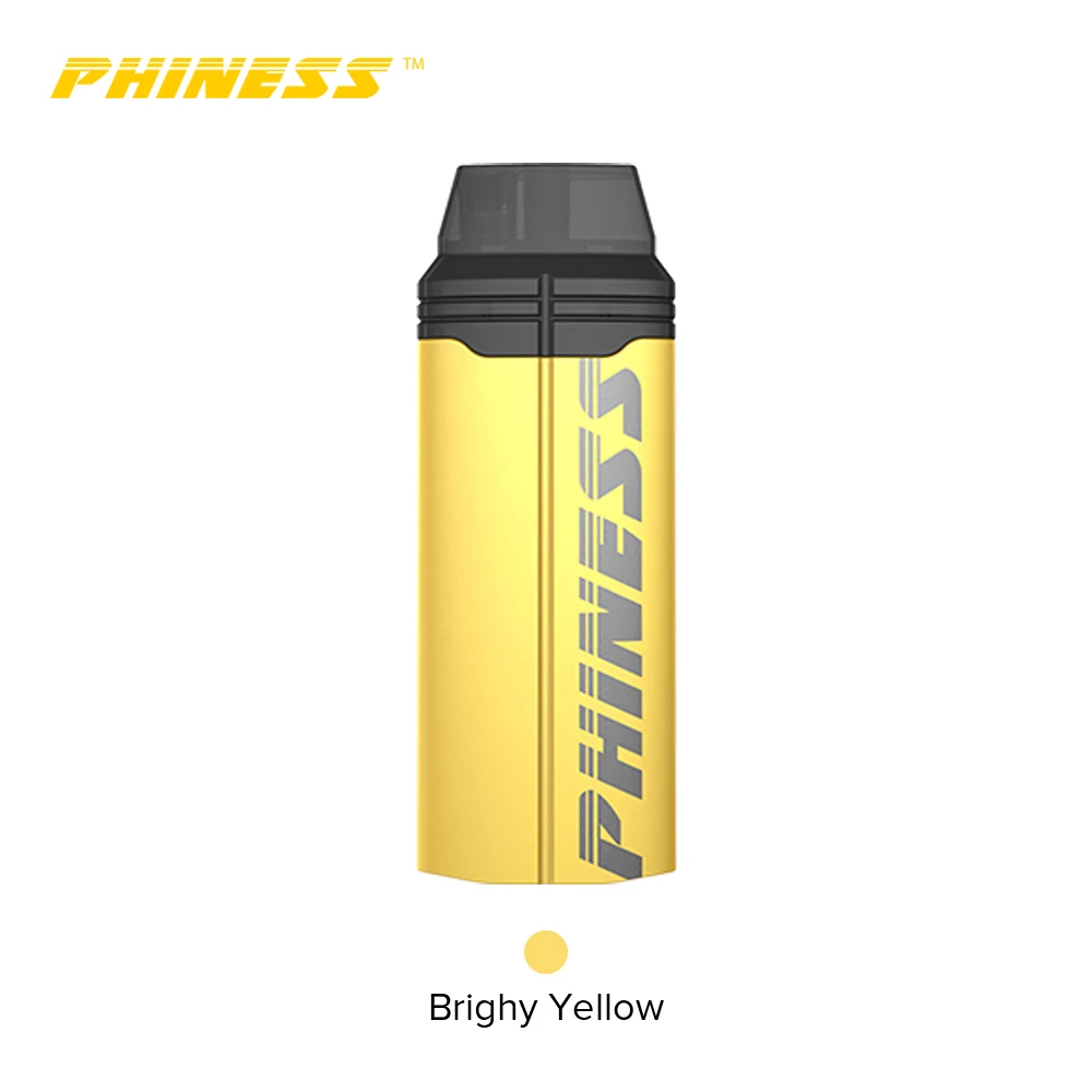 Brighy Yellow Комплект Phiness Shaka с аккумулятором емкостью 950 мА · ч, мод, электронная сигарета 1,5 мл, картридж Pod VS Uwell Caliburn - Цвет: Brighy Yellow