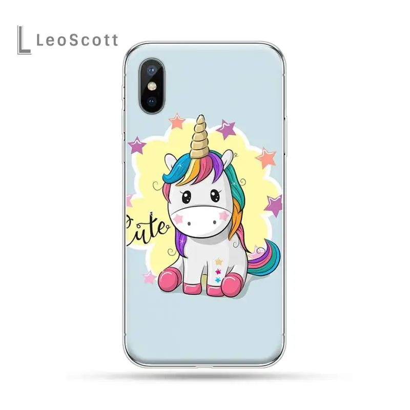 

Cute Hippo Unicorn Horse Phone Case For iphone 12 5 5s 5c se 6 6s 7 8 plus x xs xr 11 pro max mini