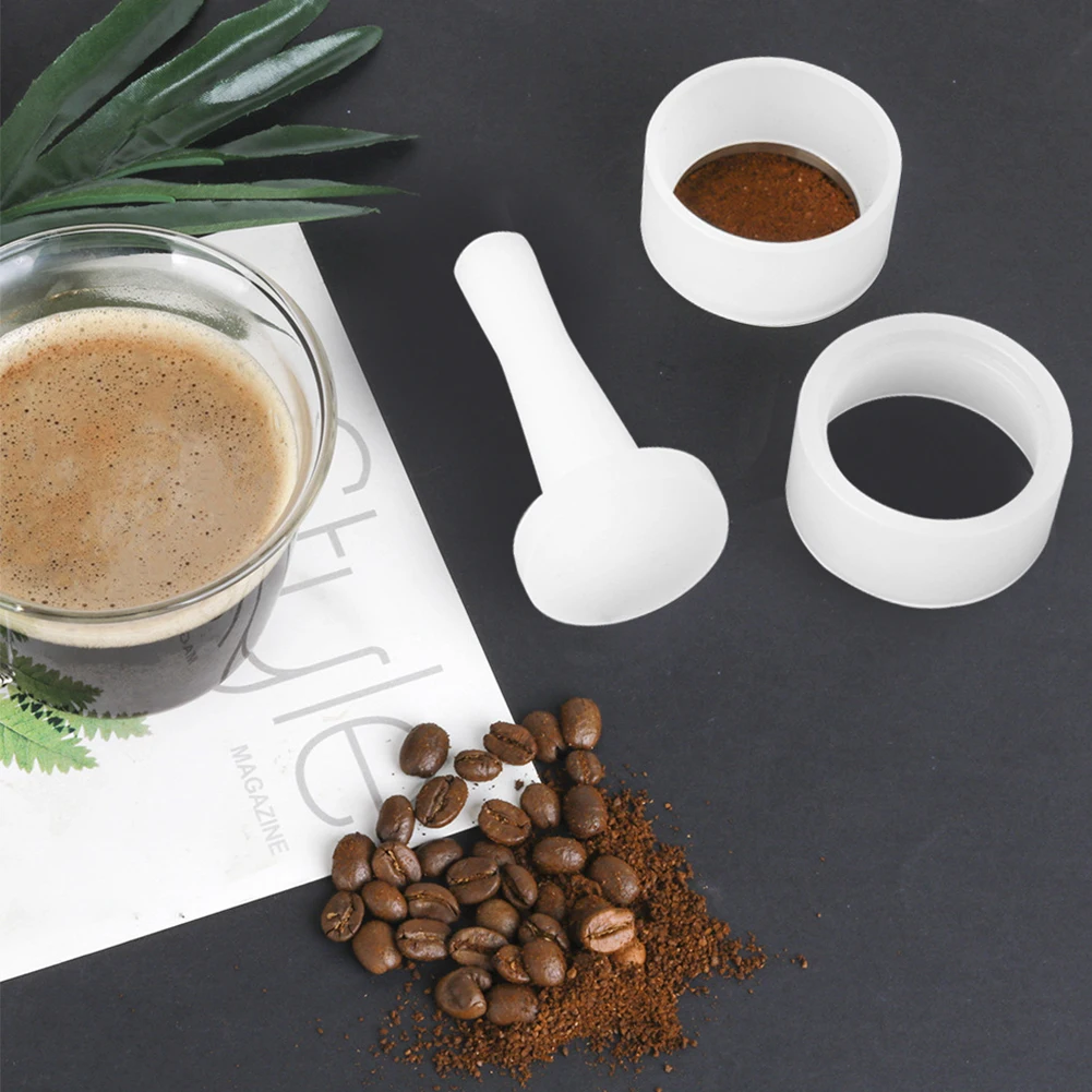 

Light Weight PP Food Grade Tamper Dosing Ring Solid Powder Hammer For Handle Powder Flat Press Hammer for Home Coffee Bar