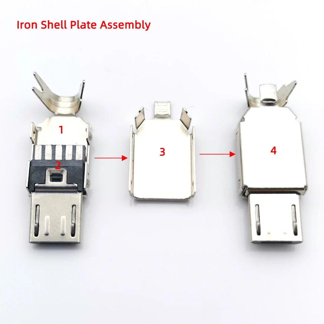 50 шт./лот Micro USB 4Pin 5in штекер Черный/Белый Сварочные данные OTG линейный интерфейс DIY кабель для передачи данных Аксессуары