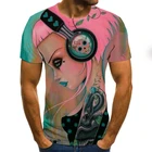 Новинка лета 2021, забавная музыкальная футболка с 3D принтом, модная мужская и женская футболка для отдыха, забавная футболка в стиле Харадзюку, женская футболка