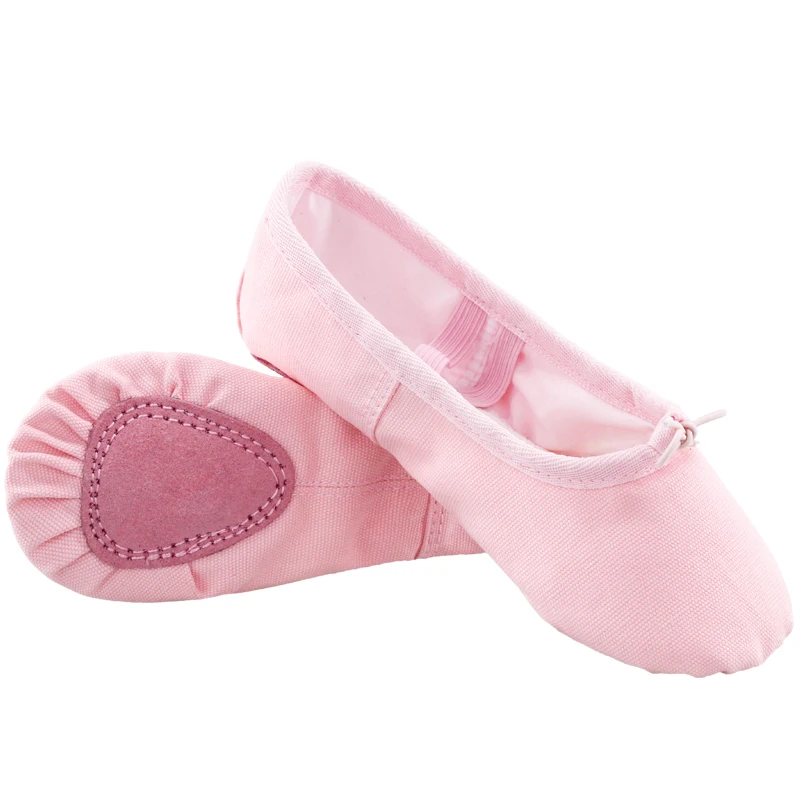 Girls Boys Canvas Cotton Ballet Shoes Kids Adult Ballet Flat Slippers Children Soft Sole Dance Practice Shoes