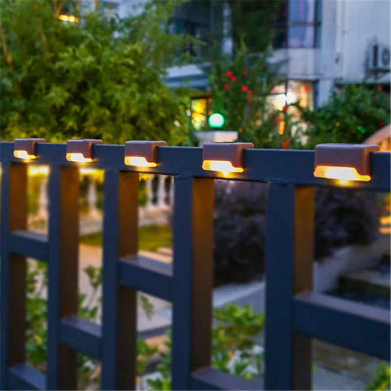 

1/4/8/16pcs Outdoor Solar Lights Stair Lamp IP65 Waterproof Outdoor Garden Pathway Yard Patio Stairs Steps Fence Lamps Solar