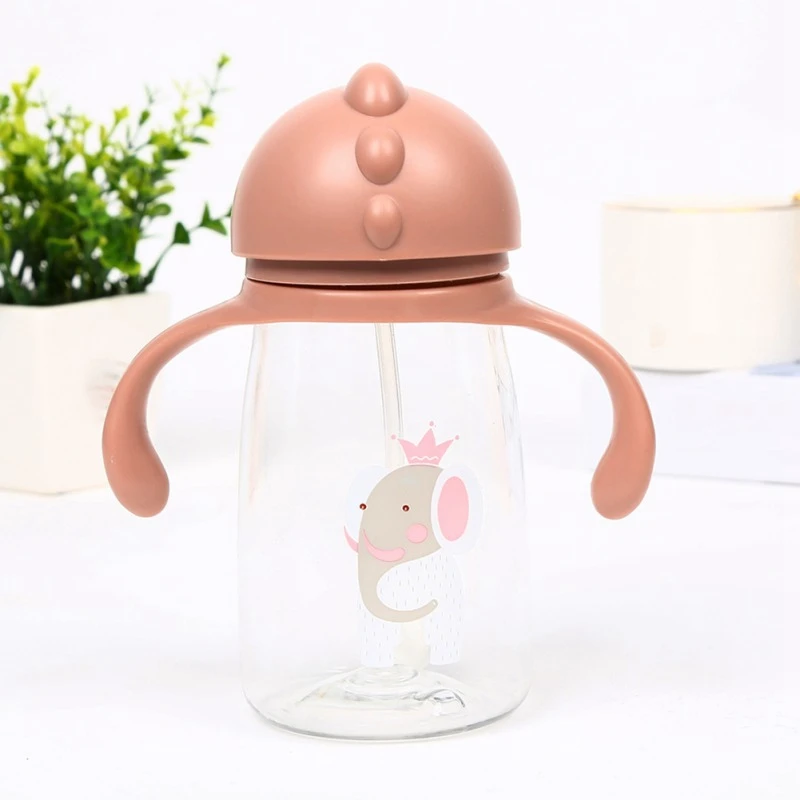 Милая мультяшная детская чашка для кормления детей силиконовая молока с