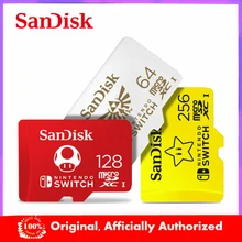 Оригинальный двойной флеш накопитель SanDisk 256 ГБ Micro SD карта U3 128 64