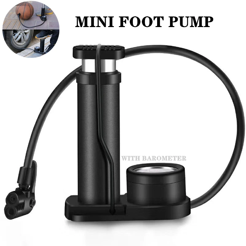 Автомобильные аксессуары с барометром высокое Давление воздушный насос мини
