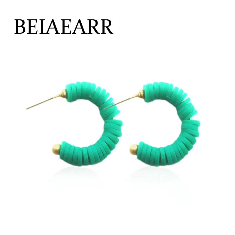 Модные серьги с мягкой глинистой сеткой красные ручной работы новые подвеской