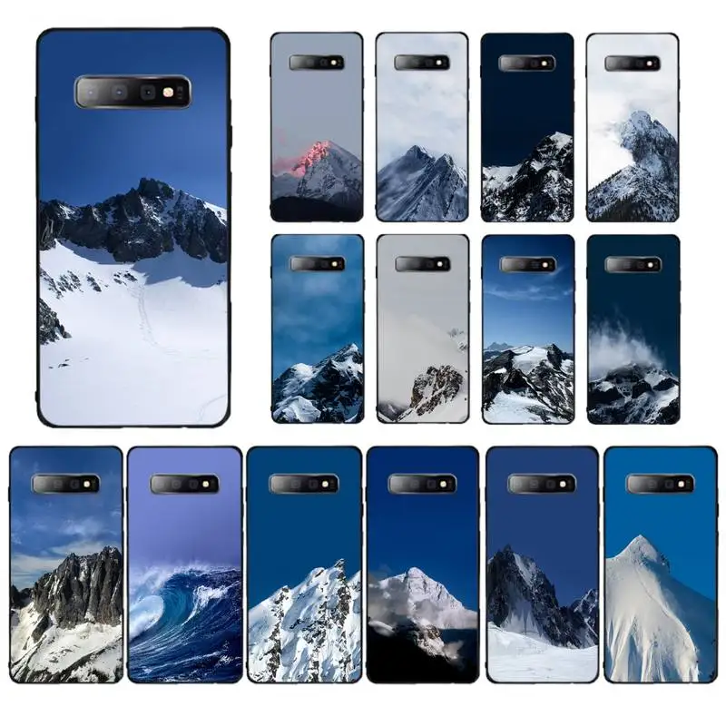 

YNDFCNB Snow Mountain Phone Case for Samsung S10 21 20 9 8 plus lite S20 UlTRA 7edge