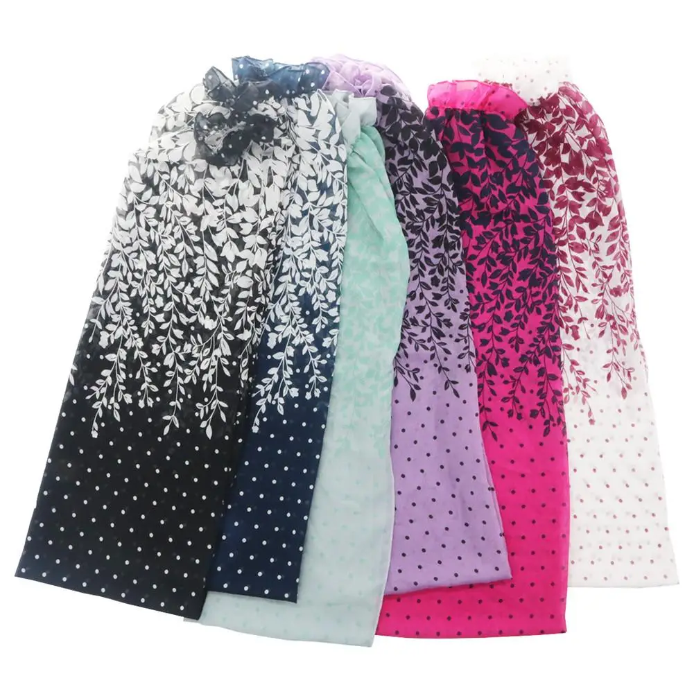 

Women Leaf Dot Print Summer Beach Long Sleeve Sunscreen Cardigan Cover Up Shawl