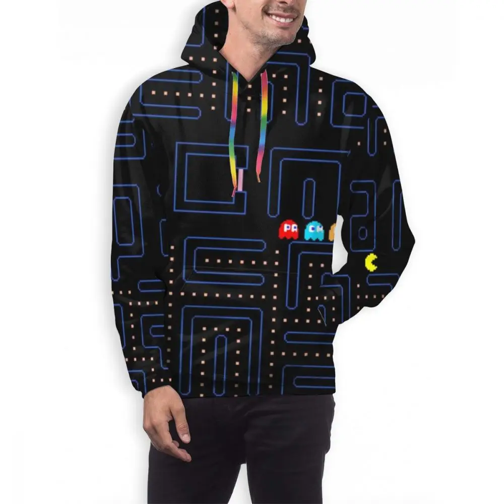 Бесшумные дизайны, изготовленные на заказ толстовки Hombre Pacman свитшоты с капюшоном пуловер свитшоты мужские/женские Sudaderas уличная Толстовка для мужчин