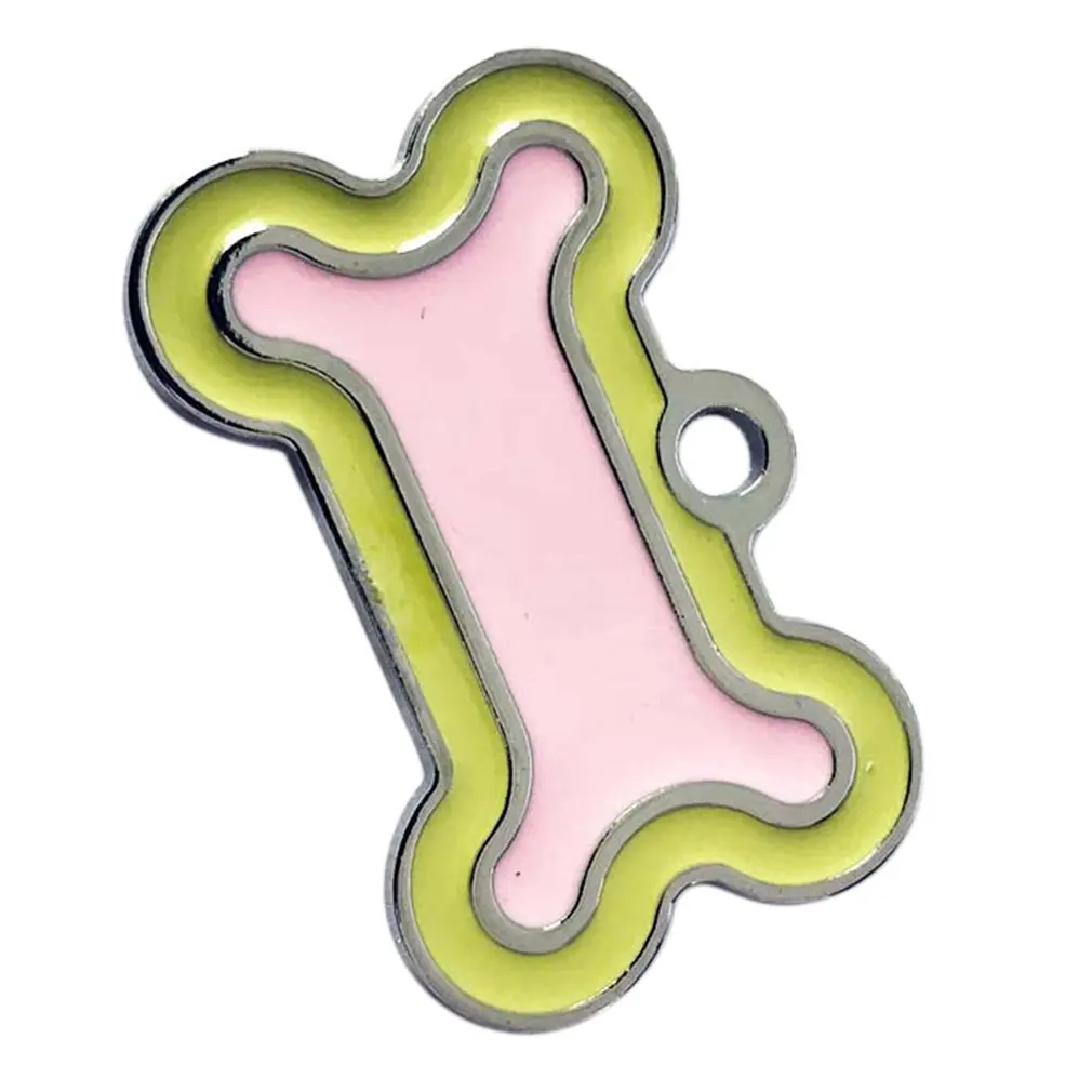 Dog ID Tag Engraved Metal Customized Pet Tags Small Large Accessories Personalized Bone Paw Name Plate Collar Decoration | Дом и сад