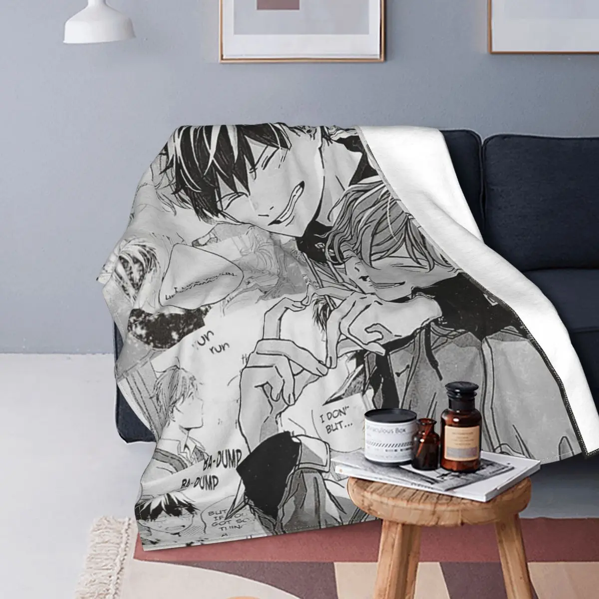 

Given Anime Manga Yaoi Fleece Sato Asado Uenoyama Tateika Custom Home Flannel Blanket