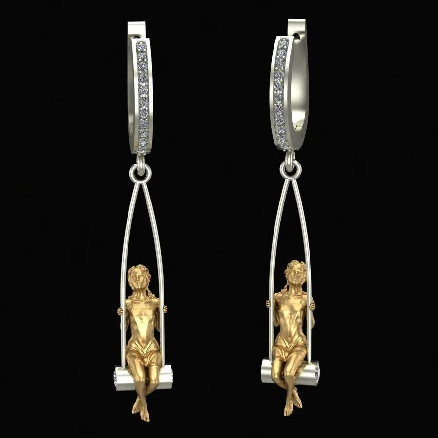 серьги 2021 тренд новинка женские пирсинг обманка jewelry-accessories токийские мстители