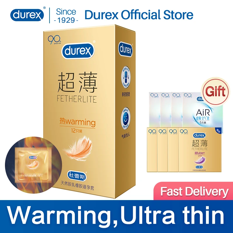 Ультратонкие презервативы Durex из натурального латекса с