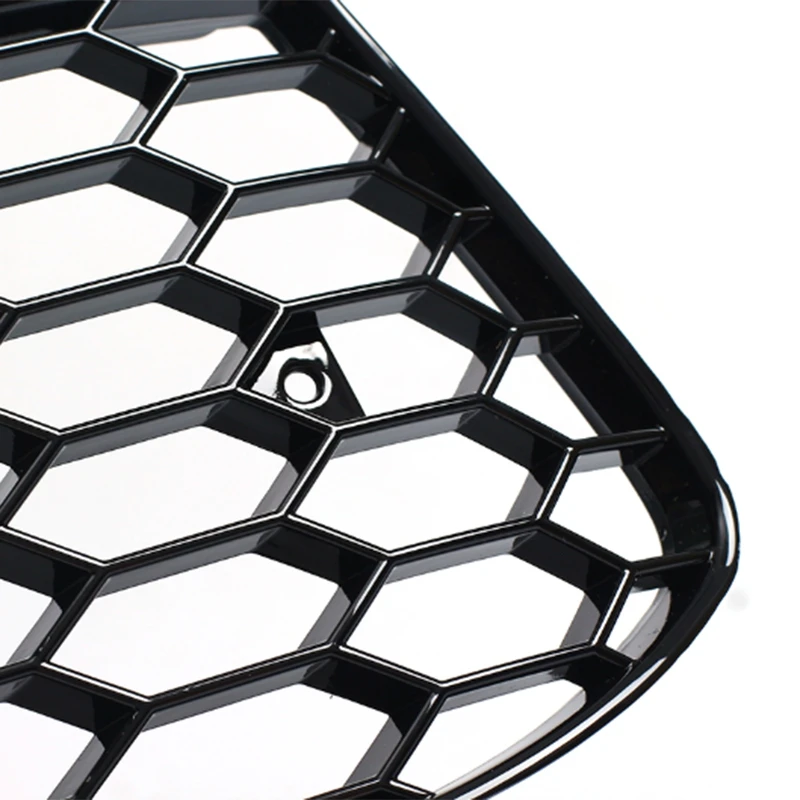 

New Electroplated Perforation Chrome Ring Honeycomb Front Fog Light Lamp Cover Grille for - A4 B8 2009-2011 Grill