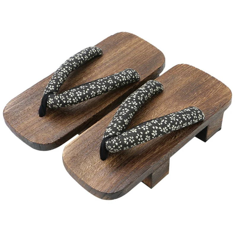 гэта Японские деревянные клоги Сандалии мужские и женские Обувь для