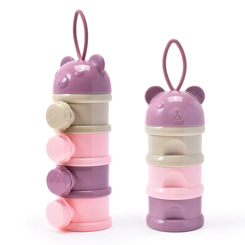 

Baby Food Storage Box Essential Cereal Cartoon Infant Milk Powder Box Toddler Snacks Container