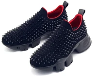 new sports shoes slip on increase black shoes for men rivet men shoes high top casual shoes