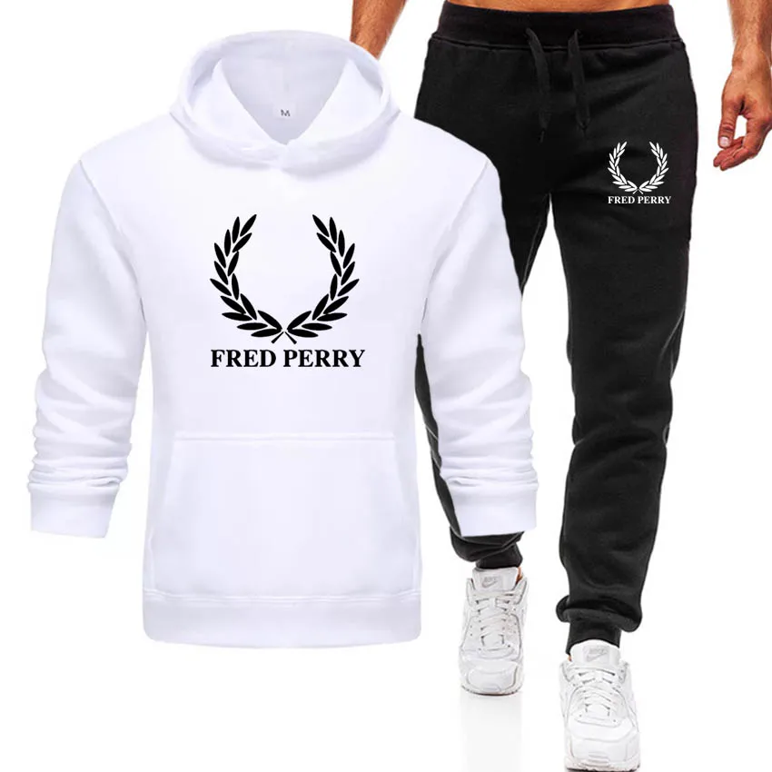 

autumn and winter brand sweatshirt Harajuku hoodie solid color hooded pocket casual sports suit