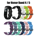 Ремешок силиконовый для Honor Band 4 Band 5, цветной браслет для наручных часов, Band4 Band5 Honor4 Honor5