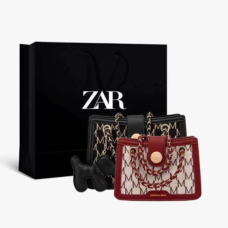 

ZAR Luxury Handbags Women Bags Designer Crossbody All-match Chain Bag Buy One Get One Free Women's bag Original New