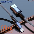 USB-кабель 3A для быстрой зарядки для iPhone 13, 12, 11 Pro Max, Xs, X, XR, 8, 7, 6, 6s Plus, SE, iPad, шнур для передачи данных, длинный провод 3 м
