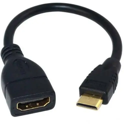 

Adapter cable Mini HDMI male to HDMI female 1080P 15cm