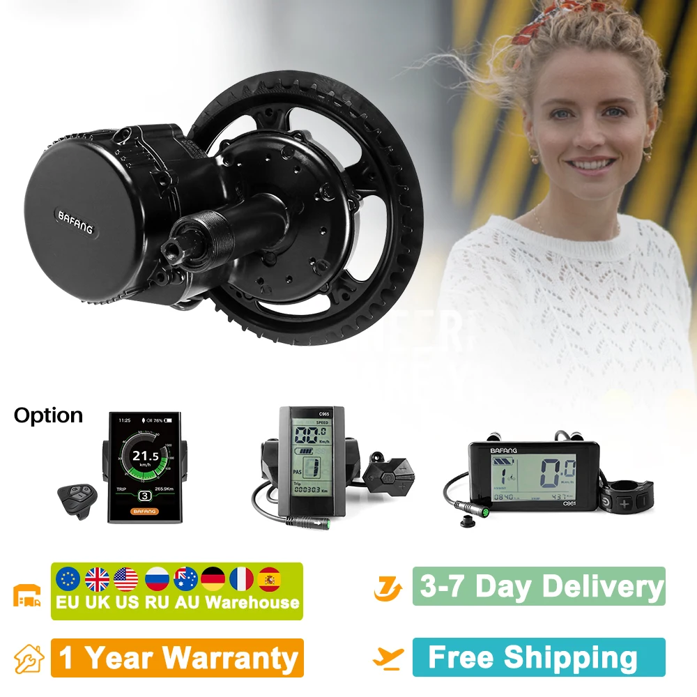 BAFANG 36 В 350 Вт середине привод конверсионный набор электрический велосипед Mid