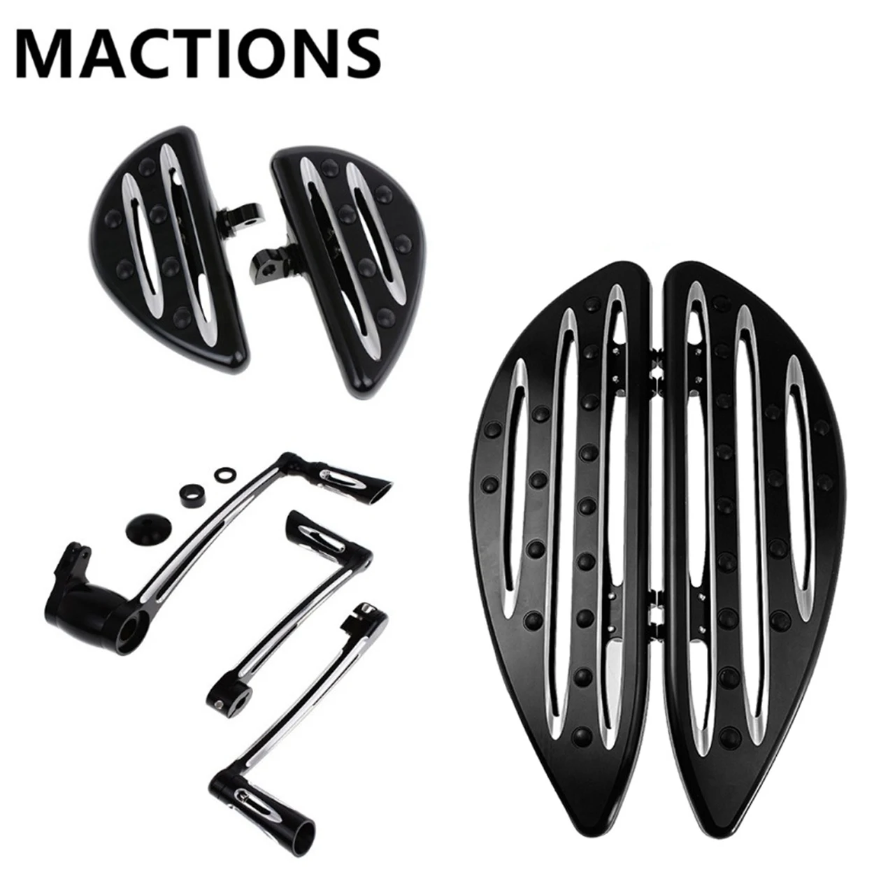 Черный половица Передняя Задняя ножка Peg тормозной рычаг комплект переключения