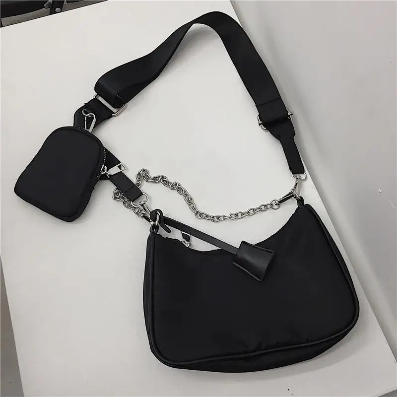 

2021 children's and mothers' Crossbody Bag women's fashion three in one retro chain bag armpit bag versatile mobile bag fashion