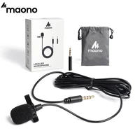 maono lavalier microphone handsfree condenser microphone clip on vocal recording lapel mic wired studio microphone for dslr cam