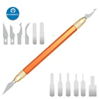 Набор ножей для ремонта микросхем интегральной схемы, тонкое лезвие для удаления царапин и процессора, инструмент BGA для устранения клея, режущий нож для ремонта печатных плат iPhone