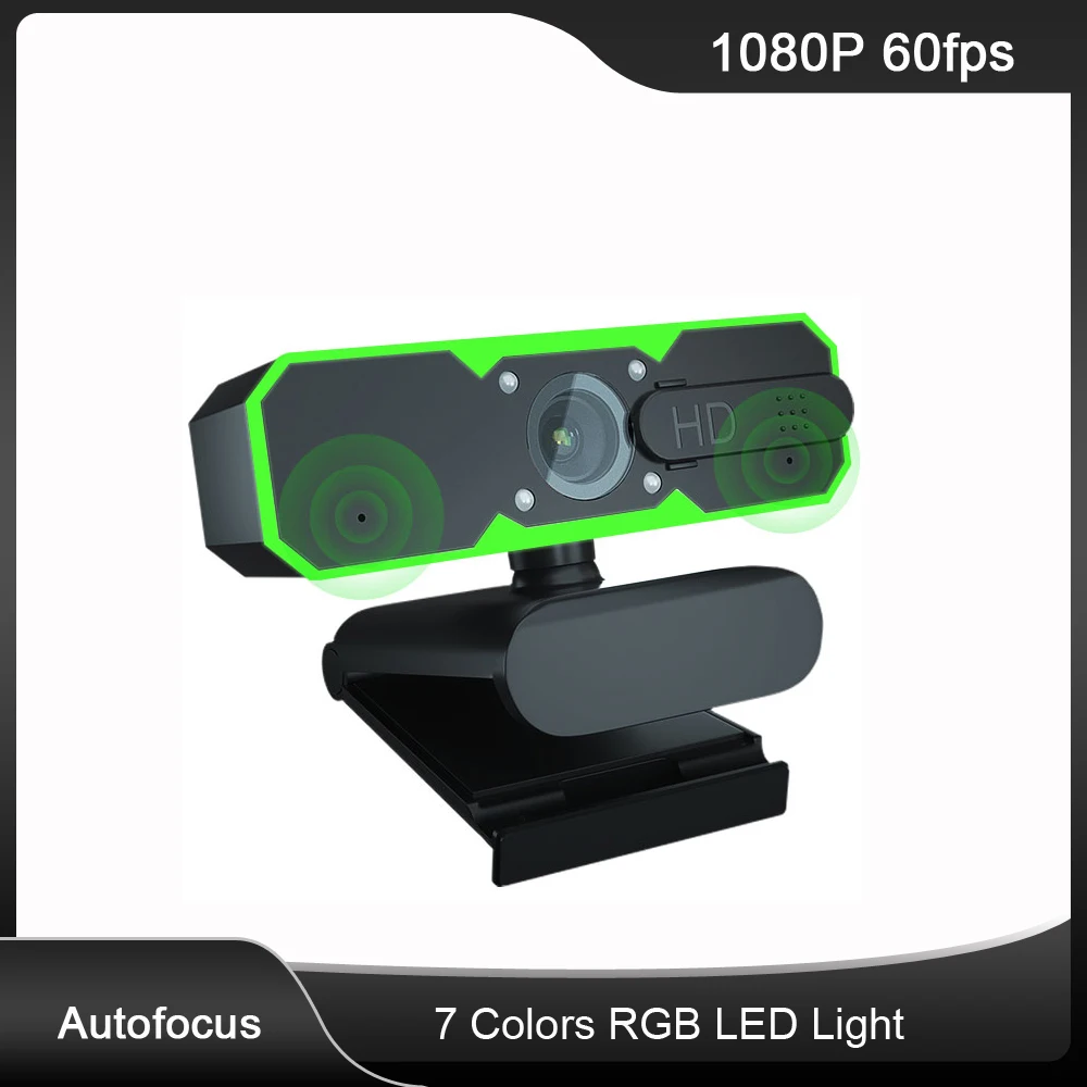 H782 H.264 Webcam Streaming 1080P 60FPS Webcam LED Light Web Camera 60 FPS Gaming Web Cam