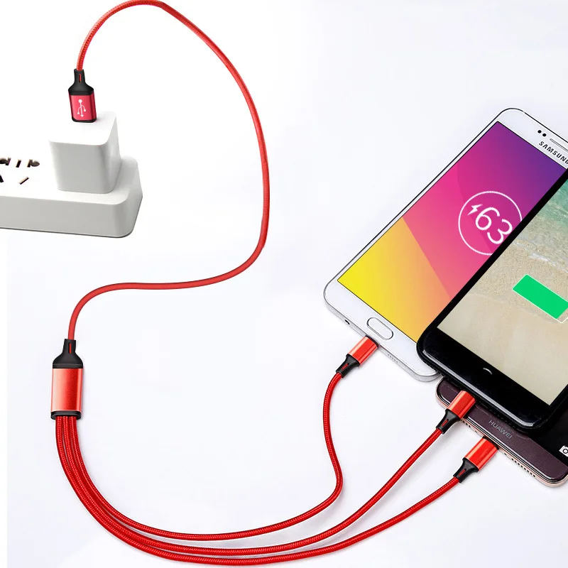 Mzxtby 30 см 3in1 USB кабель для передачи данных для IPhone samsung huawei Honor Xiaomi RedMi Micro USB Type C кабель для быстрой зарядки кабель для зарядки телефона