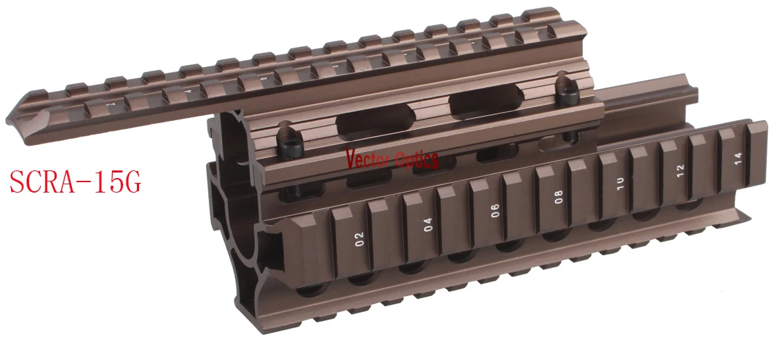 Векторная оптика тактическая AK 47 74 RIS Handguard Quad Rail Mount Free Rail Cover Guards пистолет аксессуары черный/Жженый бронзовый цвет