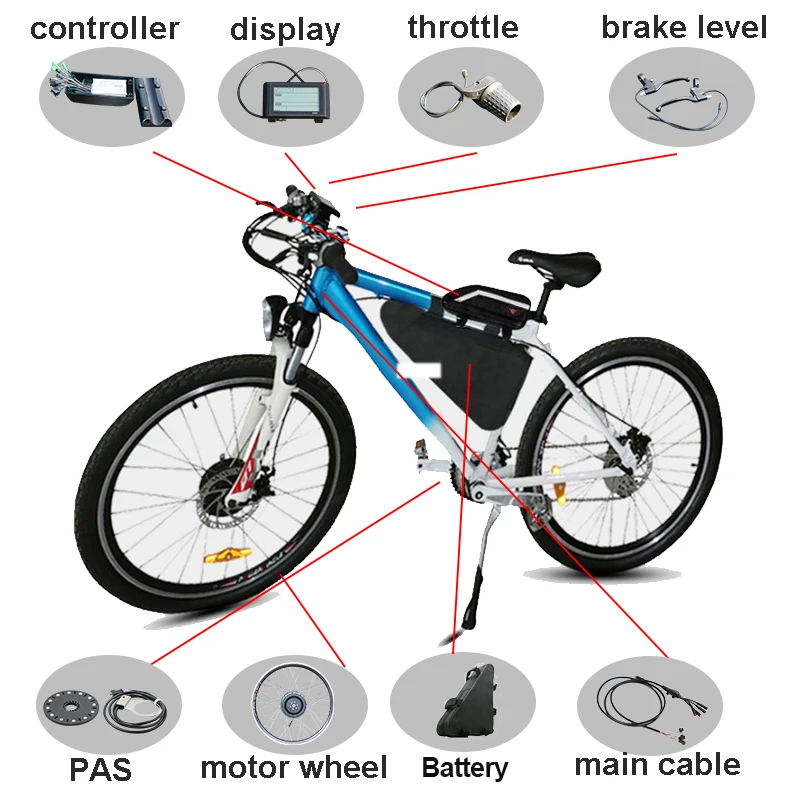 36V500W Ebike Conversion Kit 20'✦'&#x27700C Electric Motor Wheel 21AH Battery Bicycle E Bike kit Bicicleta Electrica |