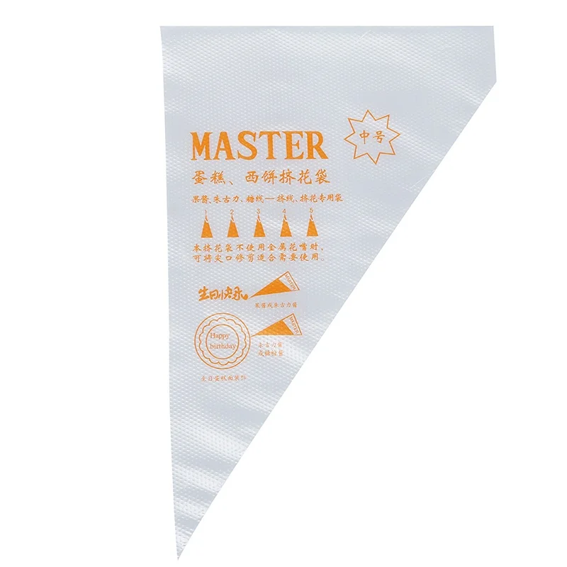 100 шт одноразовый мешок сопла помадка торт украшения Кондитерские наконечники (м)