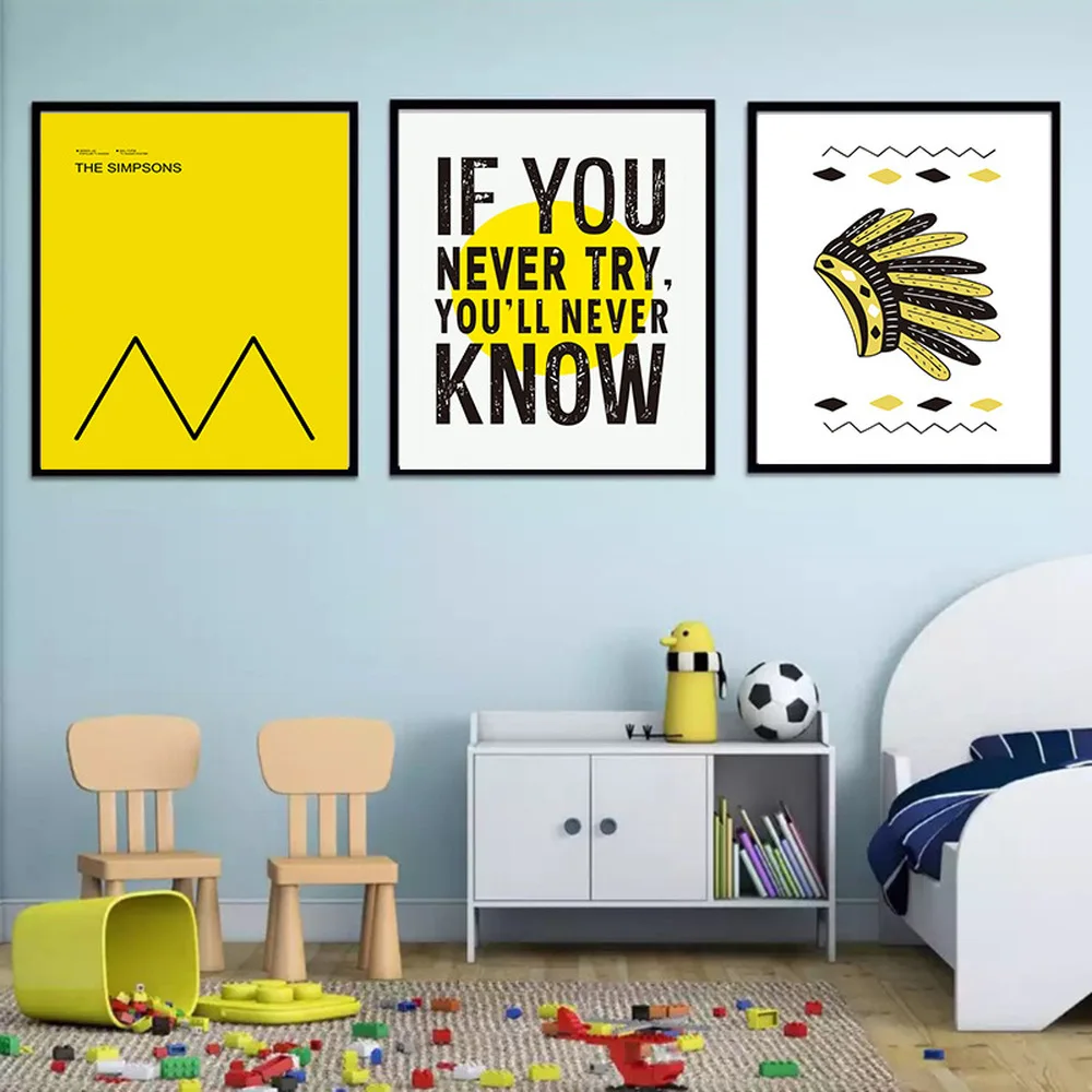 Украшениями в виде перьев Рисунок с вдохновляющей фразой Nordic простой