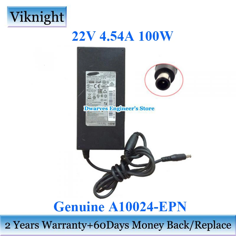 Fonte de Alimentação Adaptador para Monitor Genuine Samsung Ls34e790c Ls34e790 L834e790cnsen Se790c Chg70 S34 A10024_epn 22v 4.54a 100w