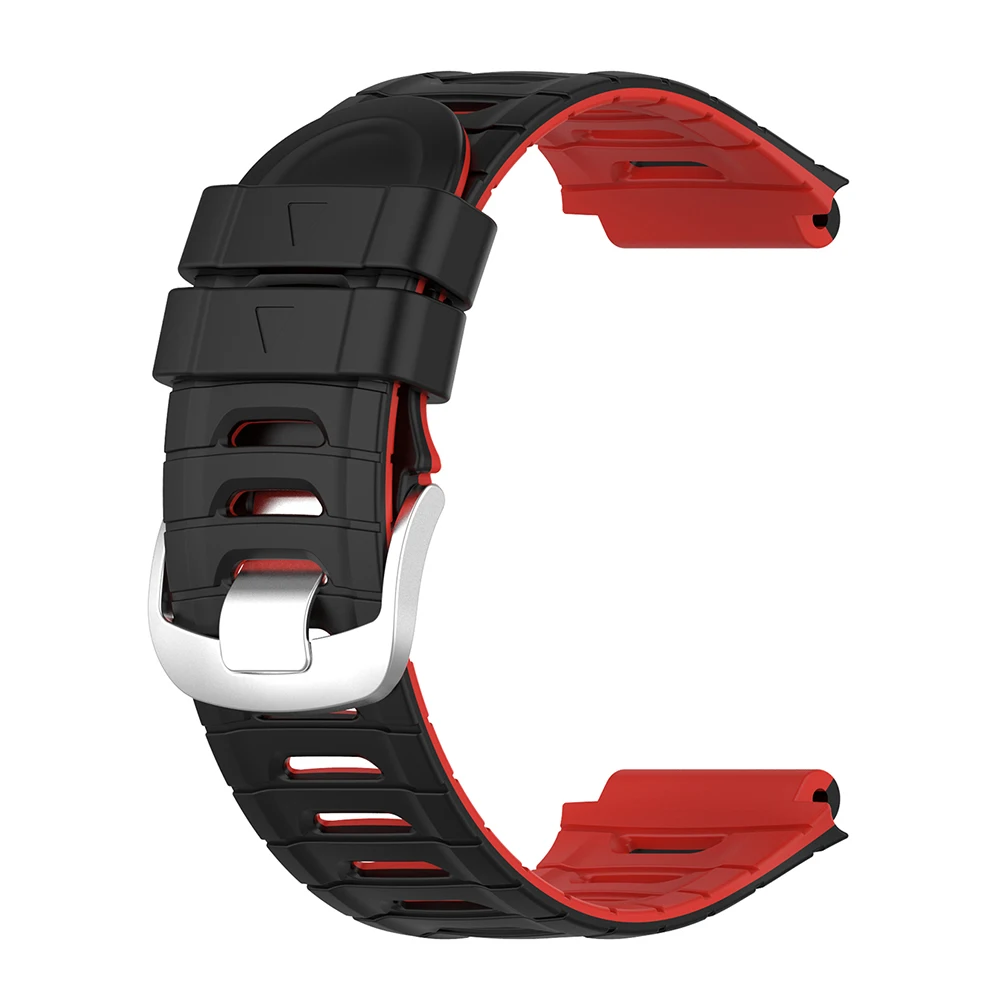 Ремешок силиконовый для смарт-часов Garmin Forerunner 920XT двухцветный сменный Браслет с