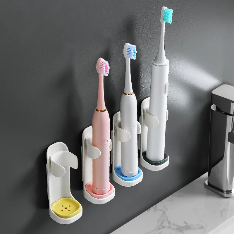 Фото 1 шт. электрическая настенная подставка для зубных щеток установленный держатель