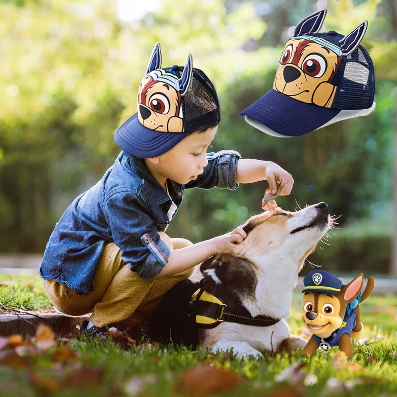 Бейсболка детская из сетчатой ткани с принтом Щенячий патруль | Аксессуары для