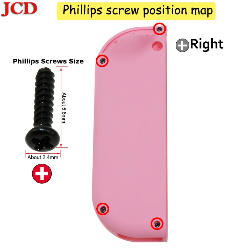JCD прозрачный цвет DIY для Joy-Con корпус чехол для kingd контроллер NS оболочка игровая консоль для переключателя влево или вправо
