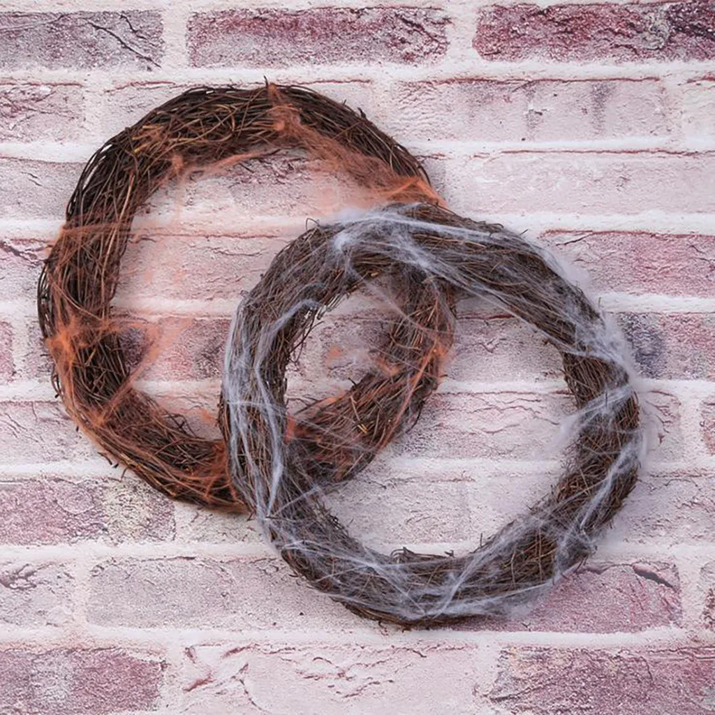 Хэллоуин украшение кулон паук Шелковый круг макет сцены узорная гирлянда