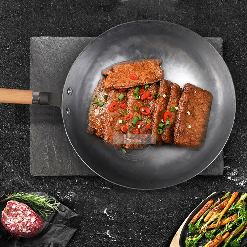 Konco китайская чугунная кастрюля ручной работы для приготовления пищи