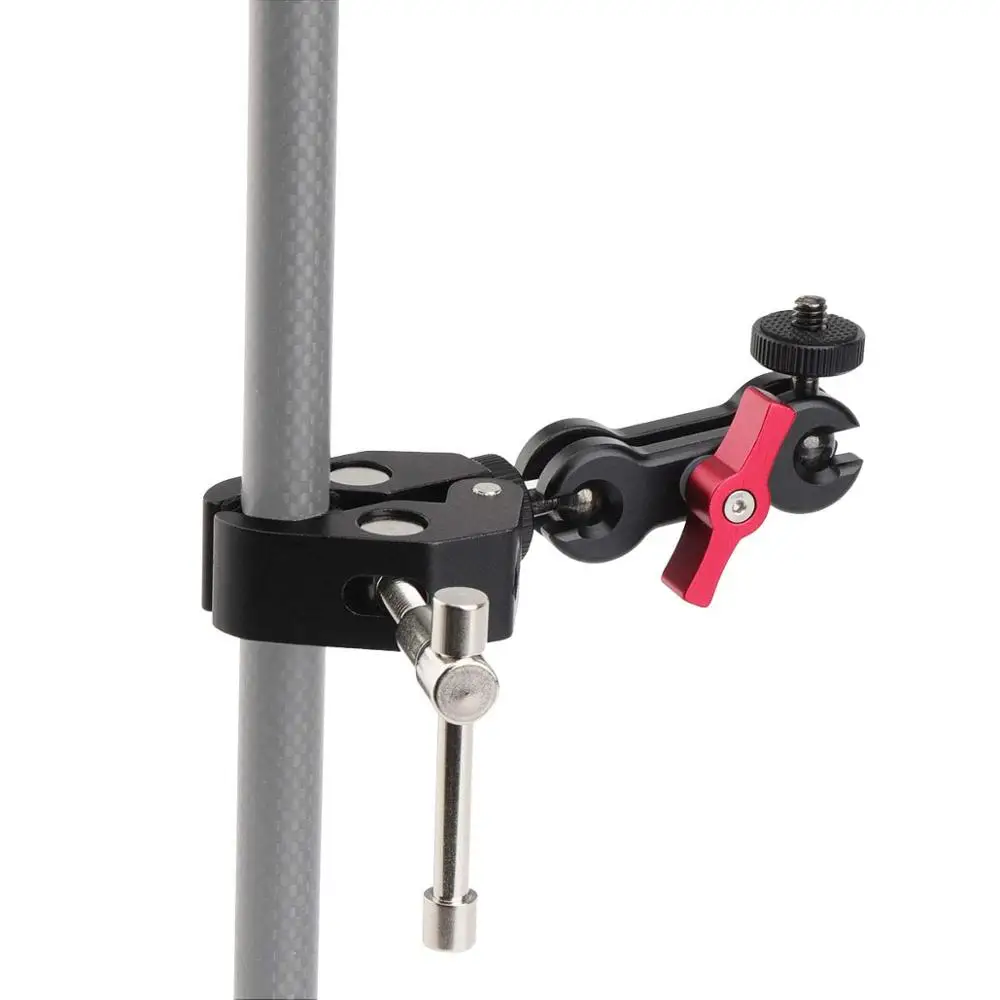 Многофункциональный шаровой головкой зажим шариковое Крепление зажим Magic Arm Super Clamp 1/"-20 резьба для gps-телефона камера монитор/светодиодный свет