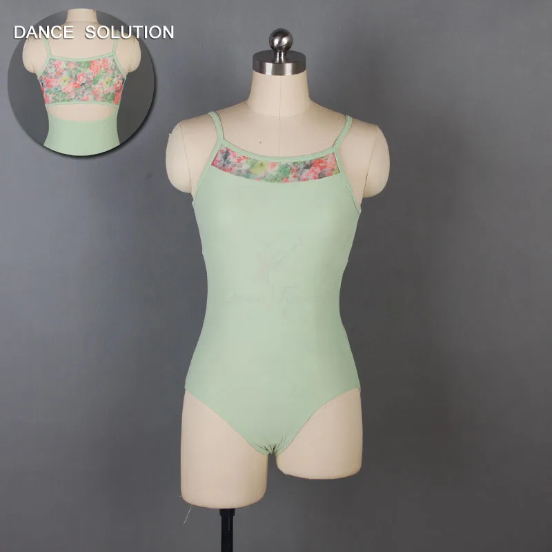 Бесплатная доставка светло-зеленое балетное трико женское нижнее белье с