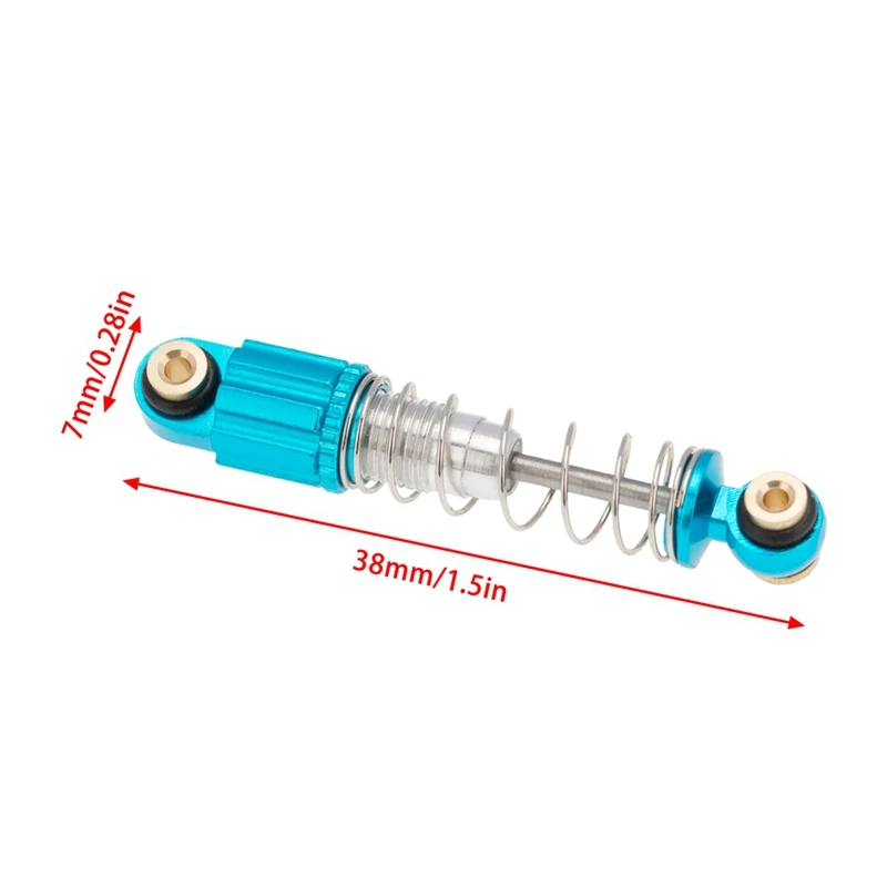 

For Axial SCX24 90081 1/24 RC Crawler Car Upgrade Parts Metal Shock Absorber Damper Spare Accessories