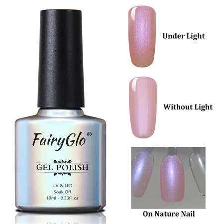 9510 FairyGlo 10 мл Гель-лак для ногтей жемчужный Блестящий УФ-Гель-лак замачиваемый долговечный дизайн ногтей Гель-лак Гибридный лак - Цвет: 9510