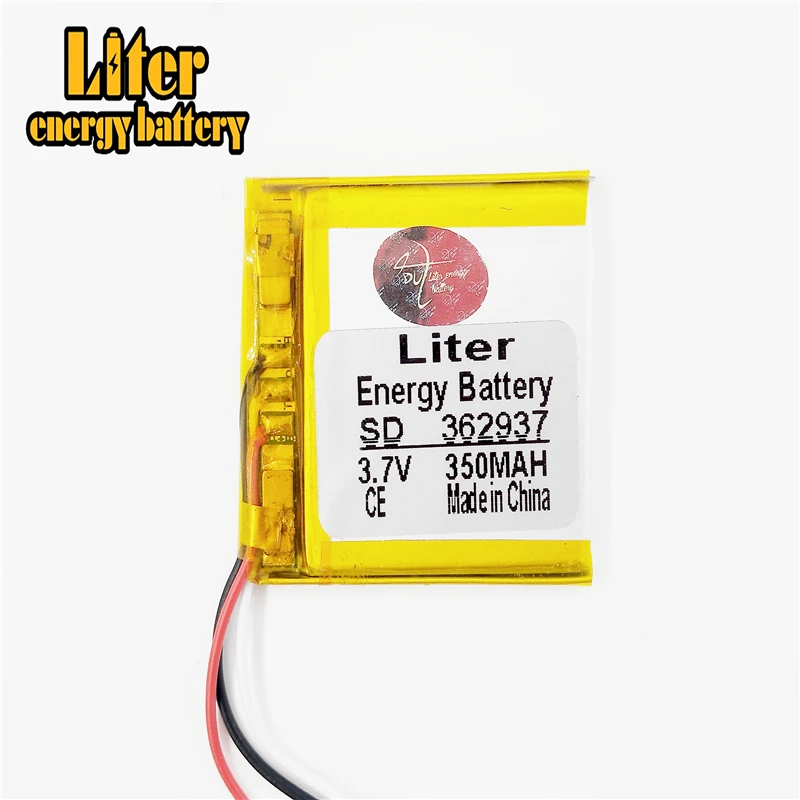 3 line lithium polymer battery 362937 3.7V MP3 MP4 MP5 Bluetooth audio 350MAH navigator